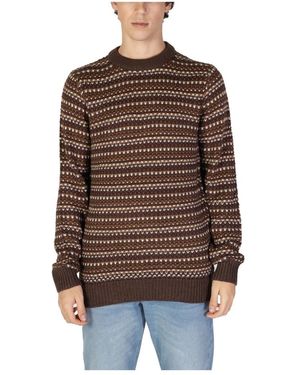 Only & Sons Brauner Fair Isle Strickpullover