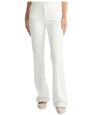 Liu Jo Jeans ,Wit ,Katoen Bootcut Good Repot Jeans