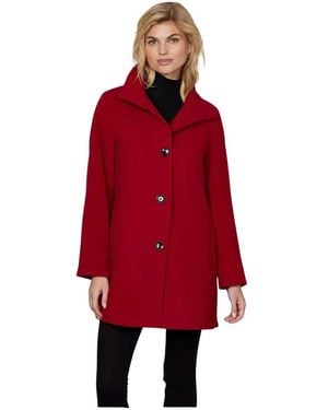 Junge Jassen ,Rood ,Wol Elegante Rode Wollen Jas