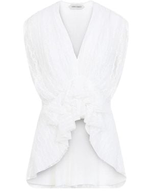 Alberta Ferretti Tule Top - Wit