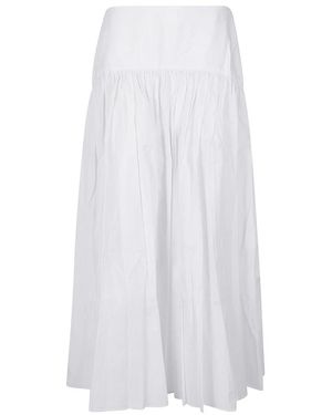 STAUD Rokken ,Wit ,Katoen Procida Skirt