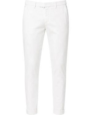 BRIGLIA Suit Trousers - White