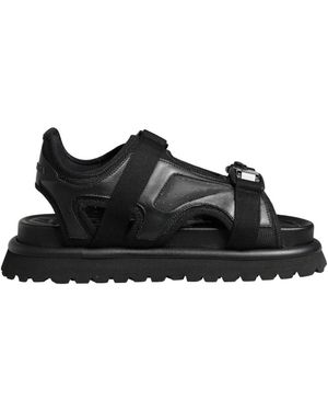 Dolce & Gabbana Schoenen ,Zwart ,Leer Sandalen Schoenen