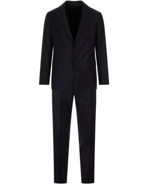 Caruso Single Breasted Suits - Noir