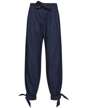 Zimmermann Aster Denim Harem Pant - Blauw