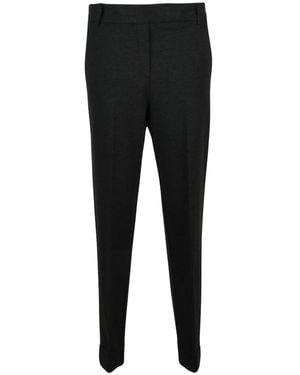Kiltie Cropped Trousers - Negro