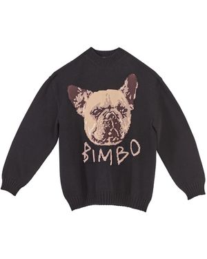 Moschino Round-Neck Knitwear - Blue