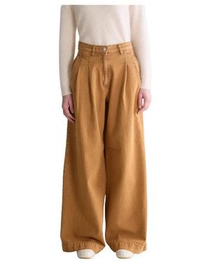 Bellerose Wide Jeans - Marrón