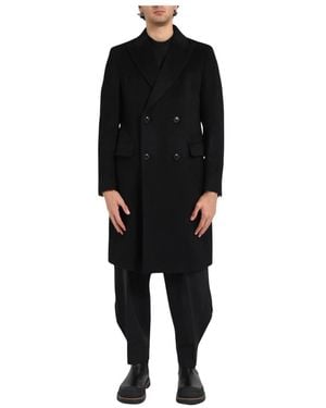 HUGO Double-Breasted Coats - Nero