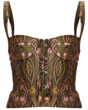 Etro Sleeveless Tops - Marron