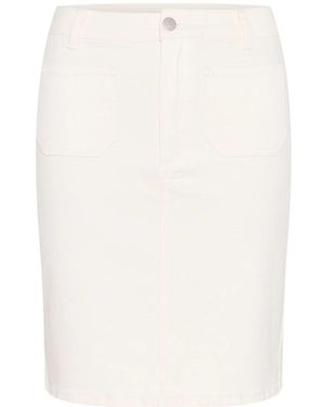 Kaffe Short Skirts - Blanco