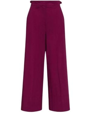 Marella Wide Trousers - Purple