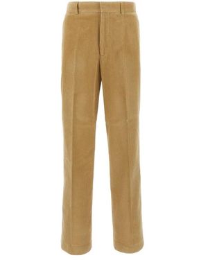 Palm Angels Straight Trousers - Natural