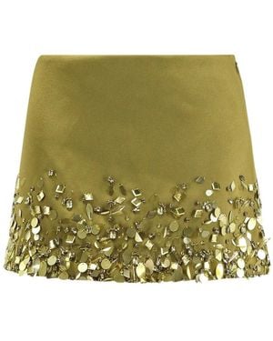 retroféte Rokken ,Groen ,Pailletten Minirok Met Pailletten En Strasssteentjes