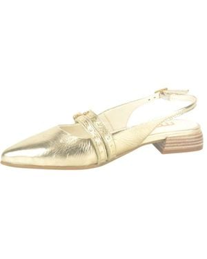 Mjus Schoenen ,Geel ,Gouden Gesp Set Voor Schoenen - Metallic
