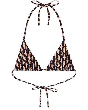 La DoubleJ Badmode ,Veelkleurig ,Driehoek Bikini Top - Zwart