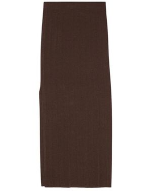 REMAIN Birger Christensen Rokken ,Bruin ,Polyester Elegante Midi Potlood Rok