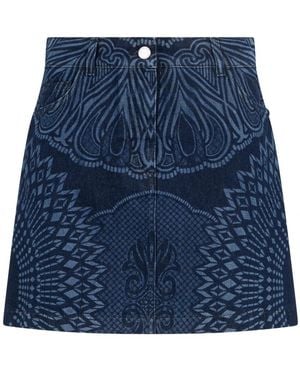 Alberta Ferretti Denim Skirts - Blue