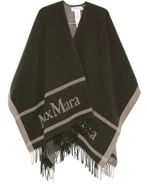 Max Mara Jassen ,Groen ,Wol Hilde Cape
