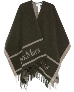 Max Mara Jassen ,Groen ,Wol Hilde Cape