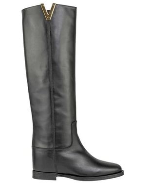 Via Roma 15 High Boots - Black