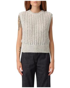 Brunello Cucinelli Round-Neck Knitwear - Bleu