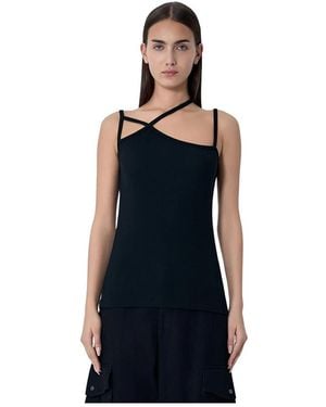 Yohji Yamamoto Sleeveless Tops - Blue