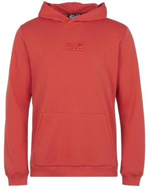 Fila Cotton Crewneck Sweatshirt - Rood
