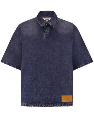flâneur Wash Denim Hemd - Blau