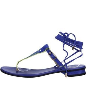 Fabi Flat Sandals - Blue