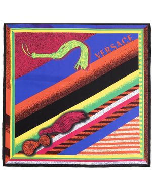 Versace Silky Scarves - Azul