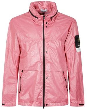 Stone Island Light Jackets - Rosa