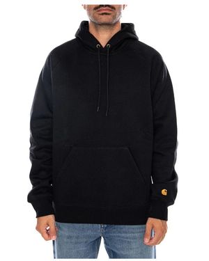 Carhartt Hoodies & Sweatvesten ,Zwart ,Katoen Hooded Chase Sweat