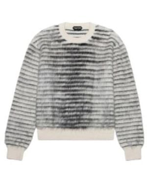 Tom Ford Round-Neck Knitwear - Gris