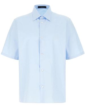 Gucci Gg Katoenen Poplin Shirt - Blauw