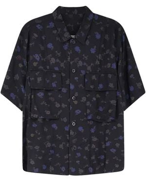 Sacai Short Sleeve Shirts - Blue