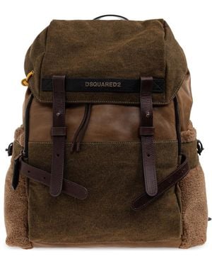 DSquared² Rugzak Met Logo - Bruin