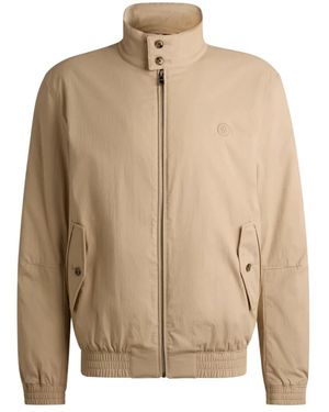 BOSS Double B Monogram Bomberjack - Naturel