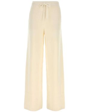 Max Mara Broeken ,Wit ,Kasjmier Fiabe Pants - Naturel