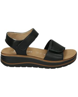 Hartjes Sportliche Schwarze Sandalen Mit Herausnehmbarer Innensohle