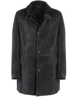 Gimo's Single-Breasted Coats - Negro