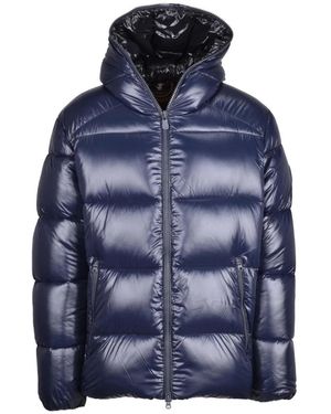 Save The Duck Pufferjas Met Ritssluitingzakken - Blauw