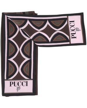 PUCCI Seidenschal Mit Printmix - Mehrfarbig