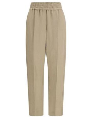 Brunello Cucinelli Straight Trousers - Natural