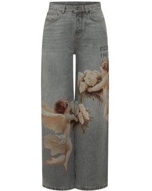 Fiorucci Wide Jeans - Gris