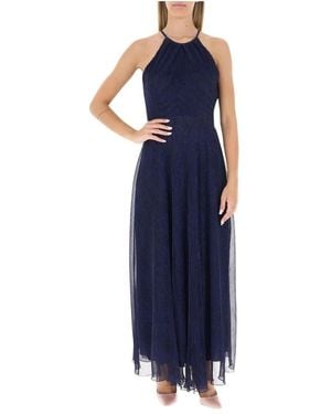 Rinascimento Kleedjes ,Blauw ,Lurex Jurk