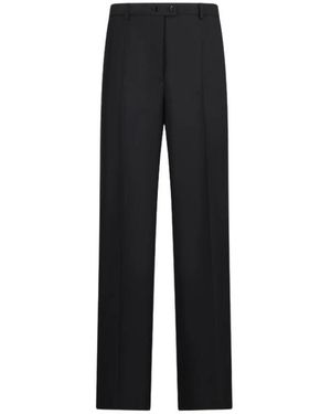 Jil Sander Broeken ,Zwart ,Leer Trouser 162 Aw 30
