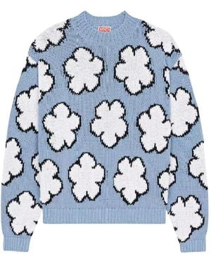 KENZO Round-Neck Knitwear - Blue