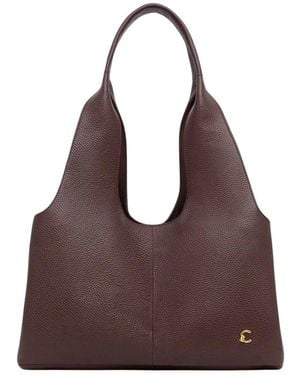 Coccinelle Tassen ,Rood ,Leer Handbag Grained Leather - Bruin