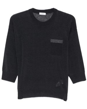 Peserico Round-Neck Knitwear - Blue
